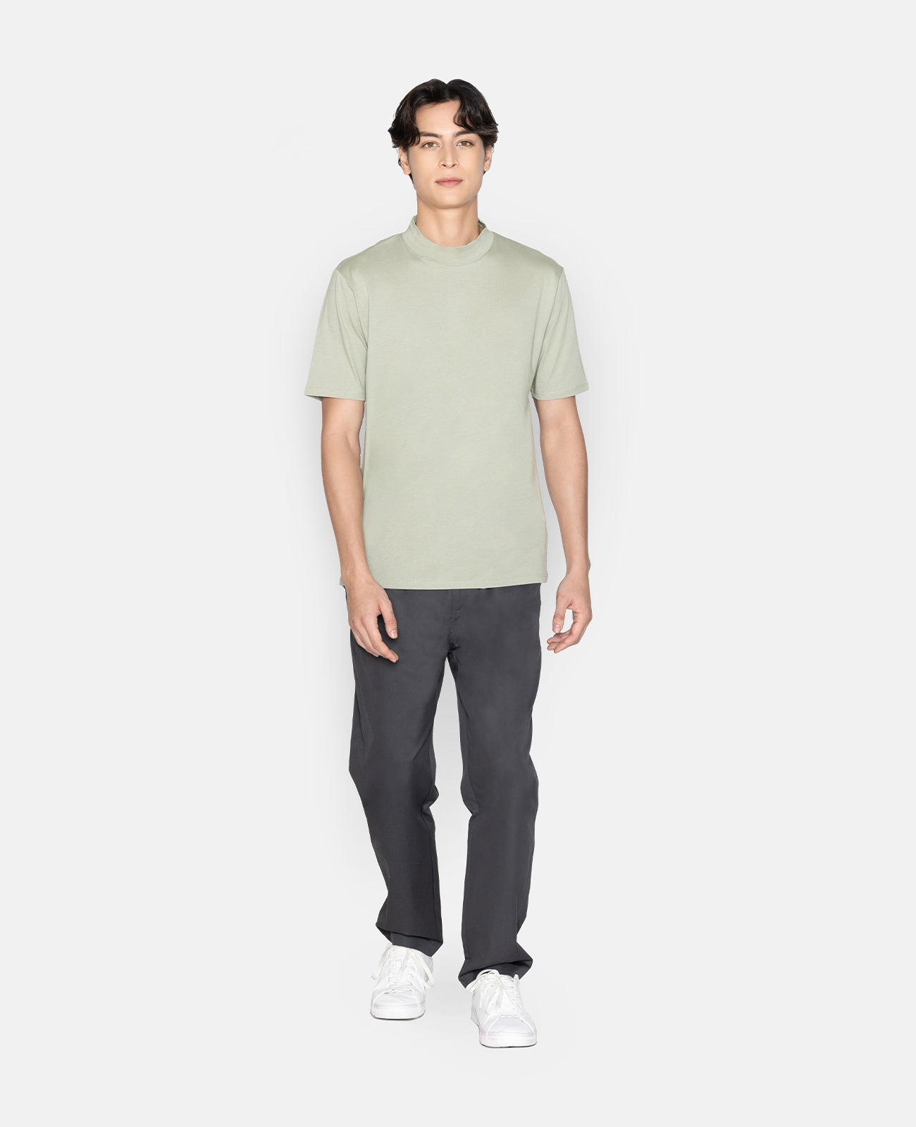 Supima High Neck Tee
