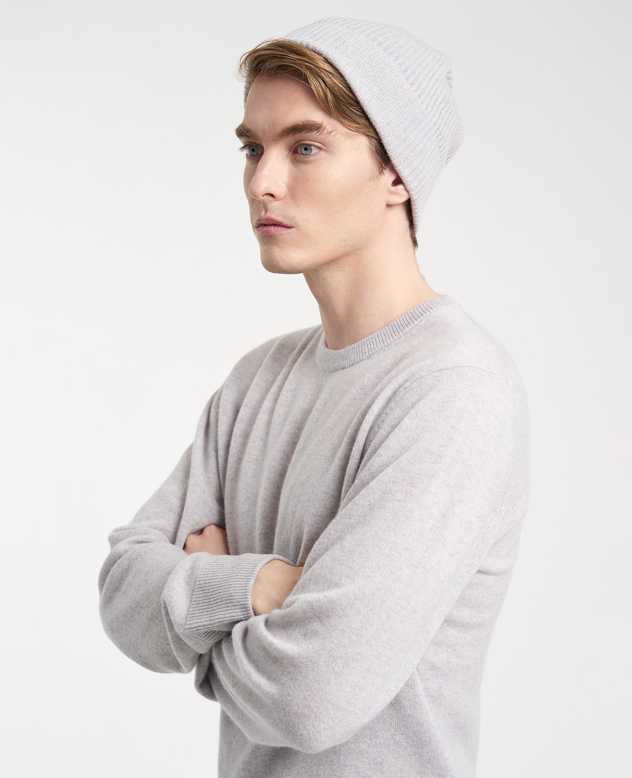 Cashmere Ribbed Beanie