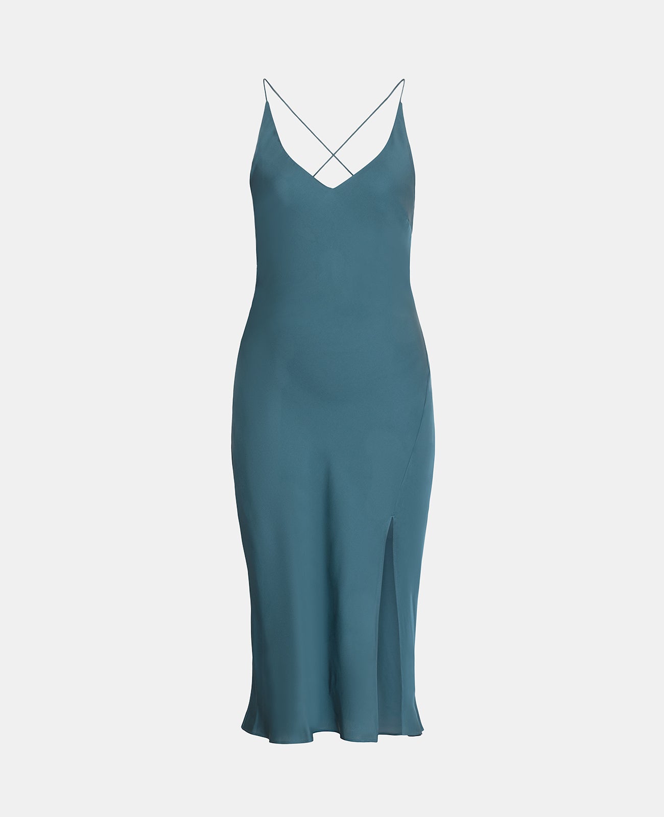 Silk Open Back Slip dress