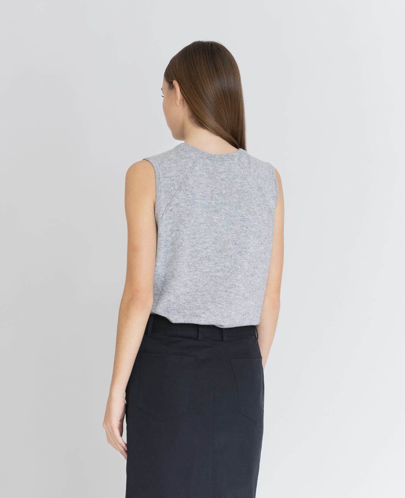 Cashmere Crew Neck Vest