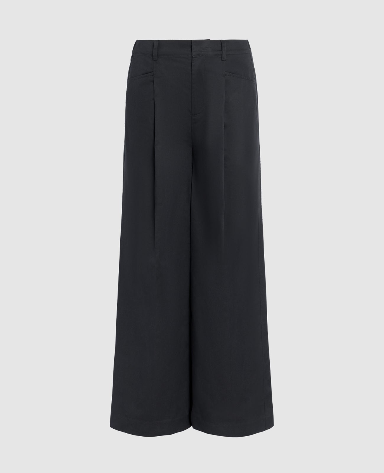 Supima Mid-rise Wide Leg Pants